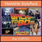 Time Traveler Series By PK Back To The 80s Vol. 1  - Extended Edition - 21 Song Styles x OTS Variations for YAMAHA CVP701 in STY format