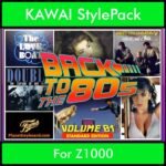 Time Traveler Series By PK Back To The 80s Vol. 1  - Standard Edition - 21 Song Styles for KAWAI Z1000 in AL2 format