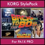 Time Traveler Series By PK Back To The 80s Vol. 1  - Standard Edition - 21 Song Styles for KORG PA1X PRO in STY format