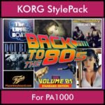 Time Traveler Series By PK Back To The 80s Vol. 1  - Standard Edition - 21 Song Styles for KORG PA1000 in STY format