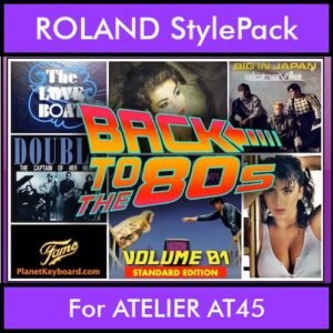 Time Traveler Series By PK Back To The 80s Vol. 1 - Standard Edition - 21 Song Styles for ROLAND ATELIER AT45 in STL format