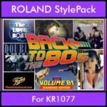 Time Traveler Series By PK Back To The 80s Vol. 1  - Standard Edition - 21 Song Styles for ROLAND KR1077 in STL format