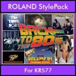 Time Traveler Series By PK Back To The 80s Vol. 1  - Standard Edition - 21 Song Styles for ROLAND KR577 in STL format
