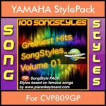 Greatest Hits Song Styles By PK Vol. 1  - Greatest Hits Song Styles - 100 Song Styles for YAMAHA CVP809GP in STY format
