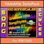 Greatest Hits Song Styles By PK Vol. 1  - Greatest Hits Song Styles - 100 Song Styles for YAMAHA PSR7000 in STY format