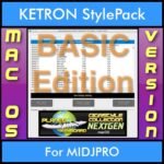 GIGASTYLECOLLECTION NEXTGEN By PK BASIC EDITION With Style Player Software Vol. 1  - FOR MAC - 9500 Styles for KETRON MIDJPRO in KST format