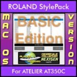 GIGASTYLECOLLECTION NEXTGEN By PK BASIC EDITION With Style Player Software Vol. 1  - FOR MAC - 9500 Styles for ROLAND ATELIER AT350C in STL format