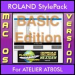 GIGASTYLECOLLECTION NEXTGEN By PK BASIC EDITION With Style Player Software Vol. 1  - FOR MAC - 9500 Styles for ROLAND ATELIER AT80SL in STL format