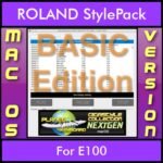 GIGASTYLECOLLECTION NEXTGEN By PK BASIC EDITION With Style Player Software Vol. 1  - FOR MAC - 9500 Styles for ROLAND E100 in STL format