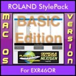 GIGASTYLECOLLECTION NEXTGEN By PK BASIC EDITION With Style Player Software Vol. 1  - FOR MAC - 9500 Styles for ROLAND EXR46OR in STL format