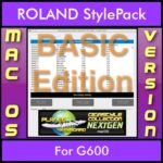 GIGASTYLECOLLECTION NEXTGEN By PK BASIC EDITION With Style Player Software Vol. 1  - FOR MAC - 9500 Styles for ROLAND G600 in STL format
