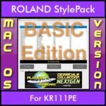 GIGASTYLECOLLECTION NEXTGEN By PK BASIC EDITION With Style Player Software Vol. 1  - FOR MAC - 9500 Styles for ROLAND KR111PE in STL format