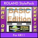 GIGASTYLECOLLECTION NEXTGEN By PK BASIC EDITION With Style Player Software Vol. 1  - FOR MAC - 9500 Styles for ROLAND KR11 in STL format