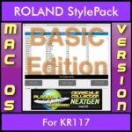 GIGASTYLECOLLECTION NEXTGEN By PK BASIC EDITION With Style Player Software Vol. 1  - FOR MAC - 9500 Styles for ROLAND KR117 in STL format