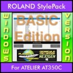 GIGASTYLECOLLECTION NEXTGEN By PK BASIC EDITION With Style Player Software Vol. 1  - FOR PC - 9500 Styles for ROLAND ATELIER AT350C in STL format