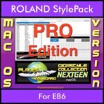 GIGASTYLECOLLECTION NEXTGEN By PK PROFESSIONAL EDITION With Style Player Software Vol. 1  - FOR MAC - 9800 Styles for ROLAND E86 in STL format