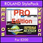 GIGASTYLECOLLECTION NEXTGEN By PK PROFESSIONAL EDITION With Style Player Software Vol. 1  - FOR MAC - 9800 Styles for ROLAND E200 in STL format