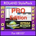 GIGASTYLECOLLECTION NEXTGEN By PK PROFESSIONAL EDITION With Style Player Software Vol. 1  - FOR MAC - 9800 Styles for ROLAND KR107 in STL format