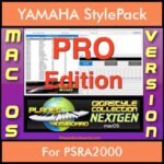 GIGASTYLECOLLECTION NEXTGEN By PK PROFESSIONAL EDITION With Style Player Software Vol. 1  - FOR MAC - 9800 Styles for YAMAHA PSRA2000 in STY format