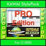GIGASTYLECOLLECTION NEXTGEN By PK PROFESSIONAL EDITION With Style Player Software Vol. 1  - FOR PC - 9800 Styles for KAWAI Z1000 in AL2 format