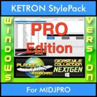 GIGASTYLECOLLECTION NEXTGEN By PK PROFESSIONAL EDITION With Style Player Software Vol. 1 - FOR PC - 9800 Styles for KETRON MIDJPRO in KST format