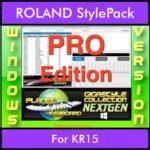 GIGASTYLECOLLECTION NEXTGEN By PK PROFESSIONAL EDITION With Style Player Software Vol. 1  - FOR PC - 9800 Styles for ROLAND KR15 in STL format