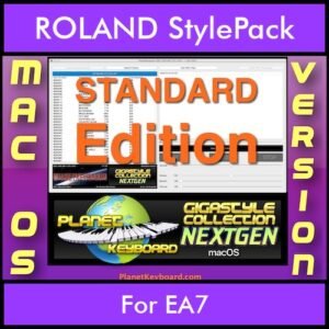 GIGASTYLECOLLECTION NEXTGEN By PK STANDARD EDITION With Style Player Software Vol. 1  - FOR MAC - 9600 Styles for ROLAND EA7 in STL format