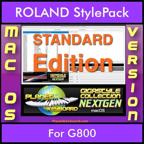 GIGASTYLECOLLECTION NEXTGEN By PK STANDARD EDITION With Style Player Software Vol. 1  - FOR MAC - 9600 Styles for ROLAND G800 in STL format GIGASTYLECOLLECTION NEXTGEN By PK STANDARD EDITION With Style Player Software Vol. 1  - FOR MAC - 9600 Styles for ROLAND G800 in STL format