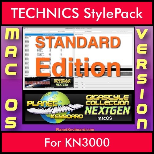 GIGASTYLECOLLECTION NEXTGEN By PK STANDARD EDITION With Style Player Software Vol. 1  - FOR MAC - 9600 Styles for TECHNICS KN3000 in CMP format GIGASTYLECOLLECTION NEXTGEN By PK STANDARD EDITION With Style Player Software Vol. 1  - FOR MAC - 9600 Styles for TECHNICS KN3000 in CMP format