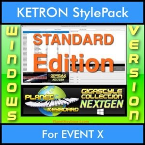 GIGASTYLECOLLECTION NEXTGEN By PK STANDARD EDITION With Style Player Software Vol. 1  - FOR PC - 9600 Styles for KETRON EVENT X in KST format