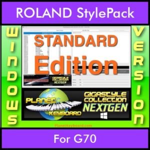GIGASTYLECOLLECTION NEXTGEN By PK STANDARD EDITION With Style Player Software Vol. 1  - FOR PC - 9600 Styles for ROLAND G70 in STL format