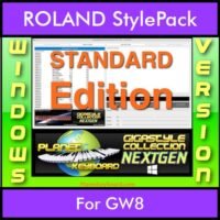 GIGASTYLECOLLECTION NEXTGEN By PK STANDARD EDITION With Style Player Software Vol. 1 - FOR PC - 9600 Styles for ROLAND GW8 in STL format