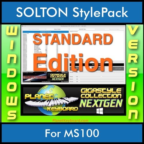 GIGASTYLECOLLECTION NEXTGEN By PK STANDARD EDITION With Style Player Software Vol. 1  - FOR PC - 9600 Styles for SOLTON MS100 in PAT format GIGASTYLECOLLECTION NEXTGEN By PK STANDARD EDITION With Style Player Software Vol. 1  - FOR PC - 9600 Styles for SOLTON MS100 in PAT format
