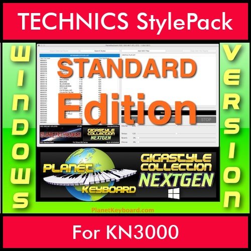 GIGASTYLECOLLECTION NEXTGEN By PK STANDARD EDITION With Style Player Software Vol. 1  - FOR PC - 9600 Styles for TECHNICS KN3000 in CMP format GIGASTYLECOLLECTION NEXTGEN By PK STANDARD EDITION With Style Player Software Vol. 1  - FOR PC - 9600 Styles for TECHNICS KN3000 in CMP format