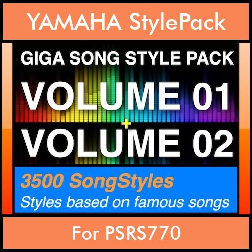 GIGASONGSTYLESPACK By PK GIGAPACK BUNDLE Vol. 01 and Vol. 02  - GIGA SONG STYLES PACK - 3500 Song Styles for YAMAHA PSRS770 in STY format GIGASONGSTYLESPACK By PK GIGAPACK BUNDLE Vol. 01 and Vol. 02  - GIGA SONG STYLES PACK - 3500 Song Styles for YAMAHA PSRS770 in STY format