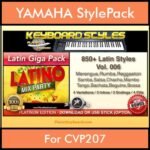 Latin By PK Vol. 1  - 850 Latin Styles - 850 Latin Styles for YAMAHA CVP207 in STY format