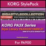 The GIGA Style Collection By PK GIGAPACK Vol. 1  - 16000 Styles - 16000 Styles for KORG PA900 in STY format