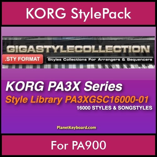 The GIGA Style Collection By PK GIGAPACK Vol. 1  - 16000 Styles - 16000 Styles for KORG PA900 in STY format The GIGA Style Collection By PK GIGAPACK Vol. 1  - 16000 Styles - 16000 Styles for KORG PA900 in STY format
