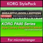 The GIGA Style Collection By PK GIGAPACK Vol. 1  - 11305 Styles - 11305 Styles for KORG microArranger in STY format