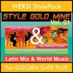StyleGoldMine By PK Vol. 1  - Latin Mix and WorldMusic - 98 Styles for WERSI GOLDEN GATE PLUS in STE format