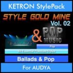 StyleGoldMine By PK Vol. 2  - Ballads and Pop - 86 Styles for KETRON AUDYA in PAT format