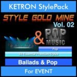 StyleGoldMine By PK Vol. 2  - Ballads and Pop - 86 Styles for KETRON EVENT in KST format