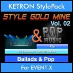 StyleGoldMine By PK Vol. 2  - Ballads and Pop - 86 Styles for KETRON EVENT X in KST format