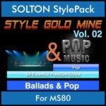 StyleGoldMine By PK Vol. 2  - Ballads and Pop - 86 Styles for SOLTON MS80 in PAT format