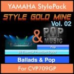 StyleGoldMine By PK Vol. 2  - Ballads and Pop - 86 Styles for YAMAHA CVP709GP in STY format
