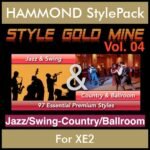 StyleGoldMine By PK Vol. 4  - Swing Jazz and Country Ballroom - 97 Styles for HAMMOND XE2 in PAT format