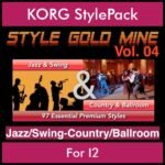 StyleGoldMine By PK Vol. 4  - Swing Jazz and Country Ballroom - 97 Styles for KORG I2 in STY format