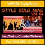 StyleGoldMine By PK Vol. 4  - Swing Jazz and Country Ballroom - 97 Styles for WERSI GOLDEN GATE 2 in STE format