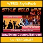 StyleGoldMine By PK Vol. 4  - Swing Jazz and Country Ballroom - 97 Styles for WERSI PERFORMER in STY format