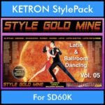 StyleGoldMine By PK Vol. 5  - Latin Ballroom Dancing - 65 Styles for KETRON SD60K in KST format